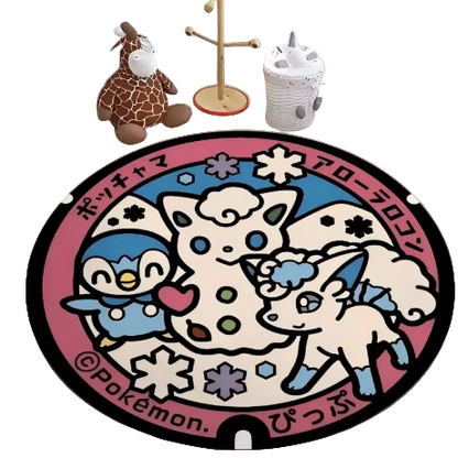 Piplup & Alolan Vulpix Rug